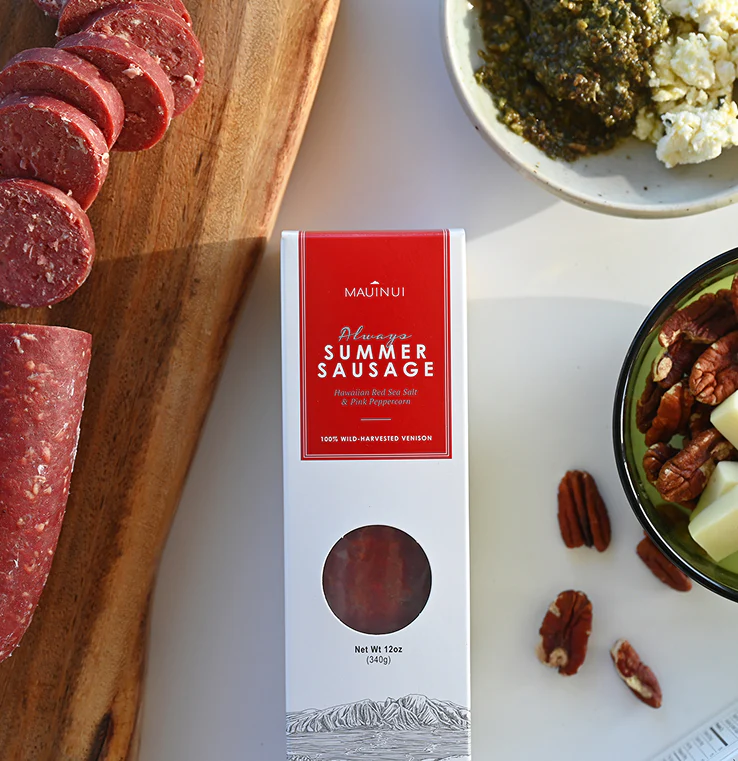 Maui Nui Summer Sausage - Red Sea Salt & Pink Peppercorn - Image 2