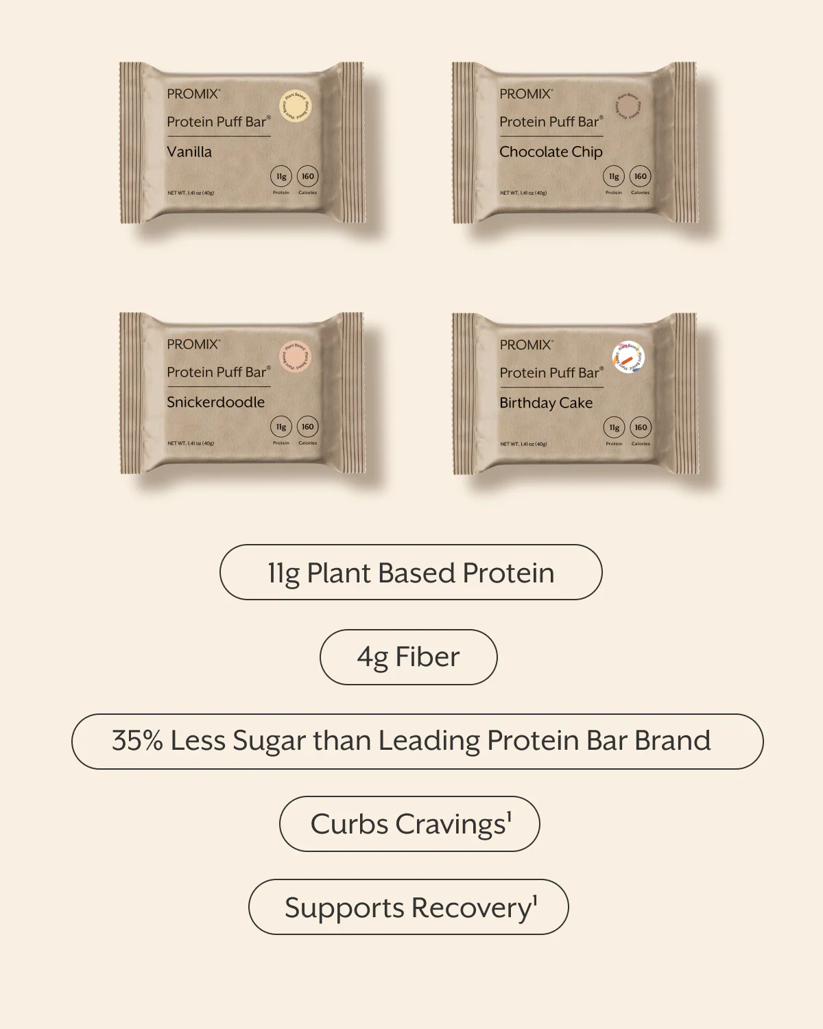 Plant Based Protein Puff Bars Variety Pack - Image 2