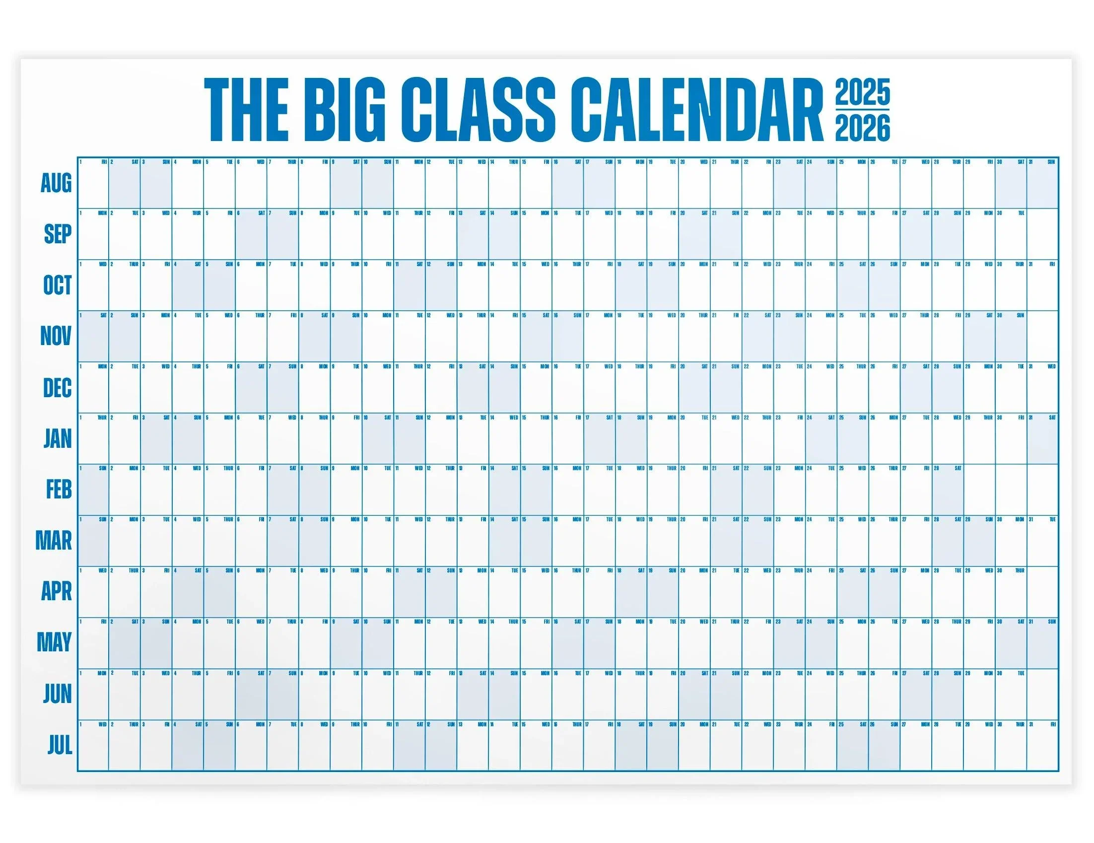 The Big Class Academic Calendar - Image 9