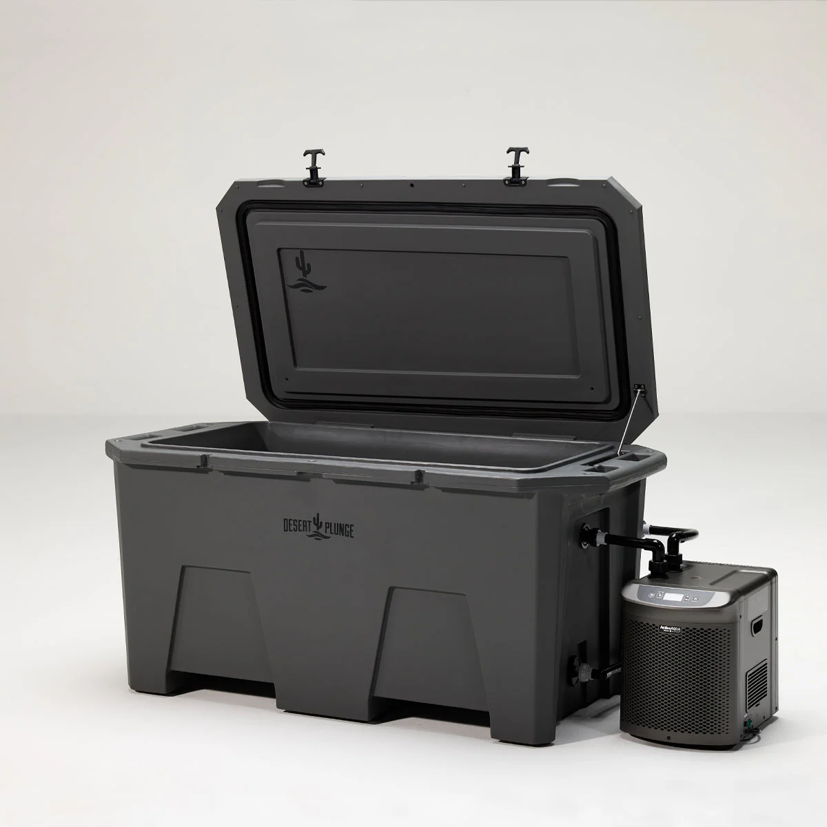 The Desert Plunge Exclusive Cold Plunge Tub - 1/4 horsepower - Stealth Gray - Image 3