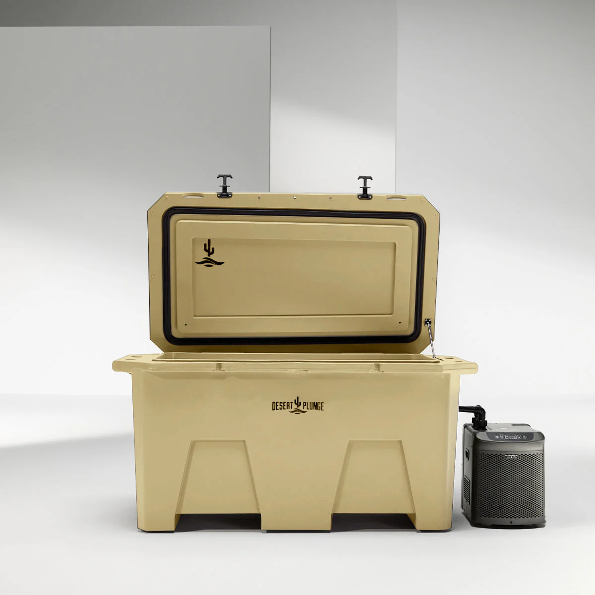 The Desert Plunge Exclusive Cold Plunge Tub - 1/4 horsepower - Tan