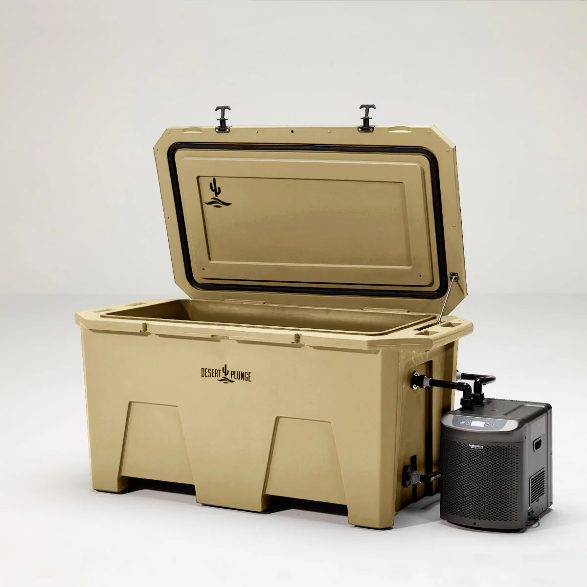 The Desert Plunge Exclusive Cold Plunge Tub - 1/4 horsepower - Tan - Image 3