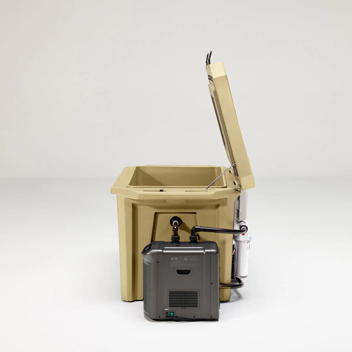 The Desert Plunge Exclusive Cold Plunge Tub - 1/4 horsepower - Tan - Image 4