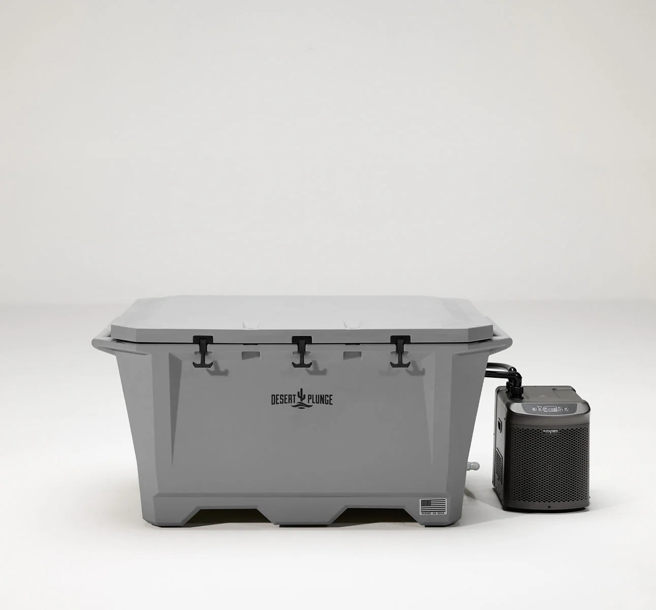 The Wide Grizzly 450 Cold Plunge Tub - 1/4 Horsepower - Gray - Image 2