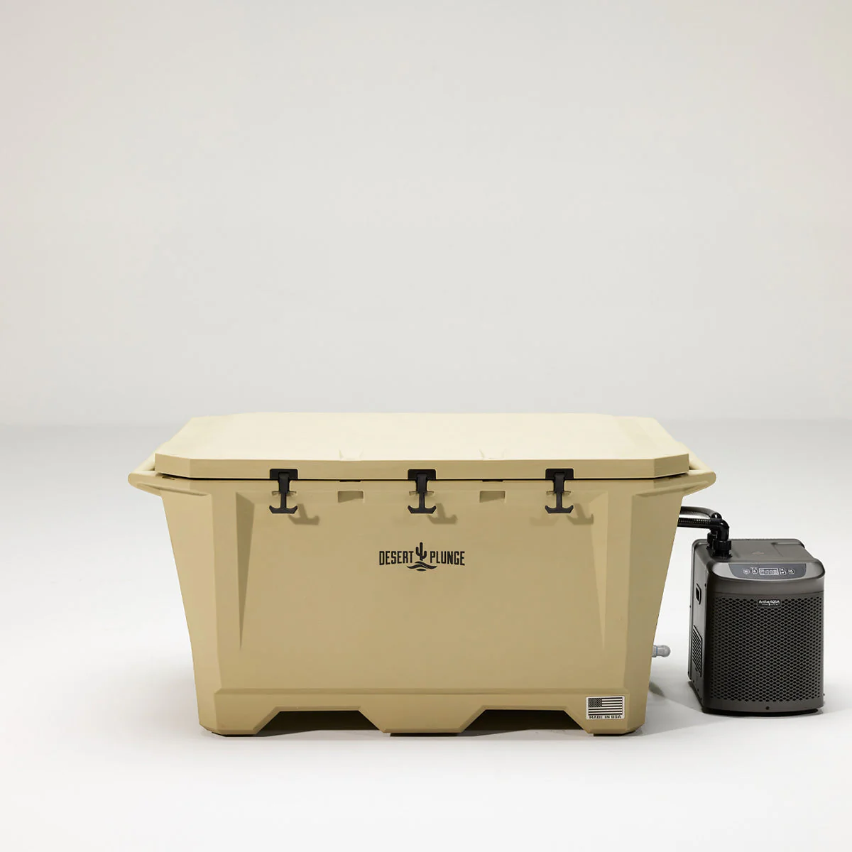 The Wide Grizzly 450 Cold Plunge Tub - 1/4 Horsepower - Tan - Image 2