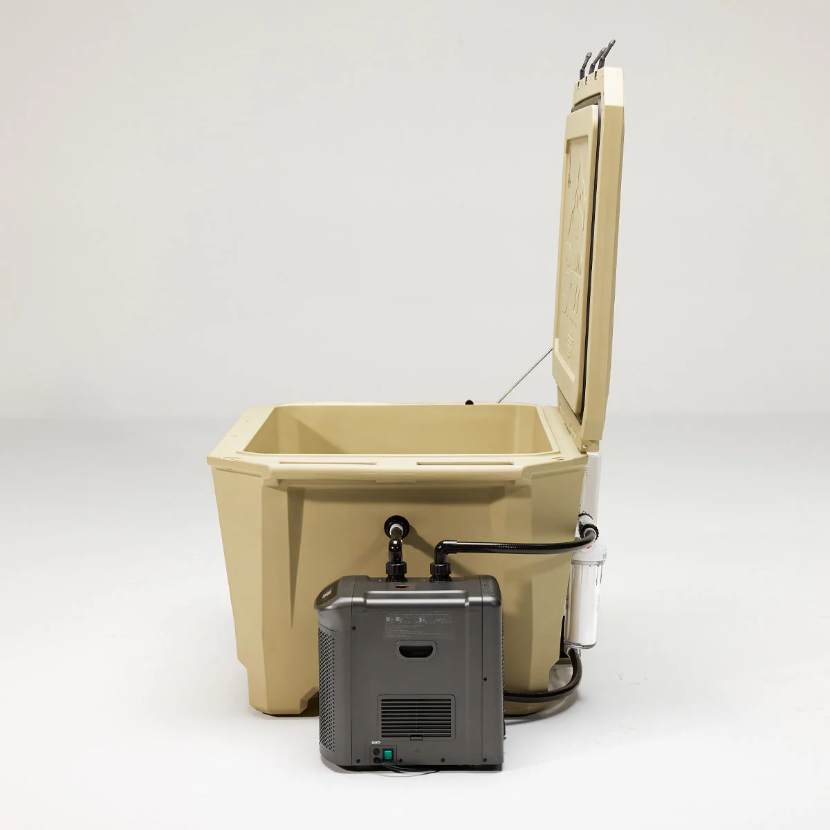 The Wide Grizzly 450 Cold Plunge Tub - 1/4 Horsepower - Tan - Image 4